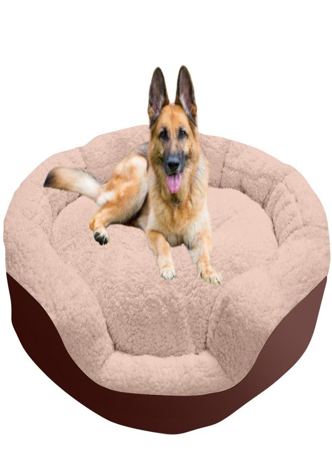DRILLY Premium Fur XXXL Dog Bed for Extra Large Dogs Washable-Orthopedic Big Dog Beds | Big Breed | | Giant Human Dog Bed/ (3XL) - Image 1